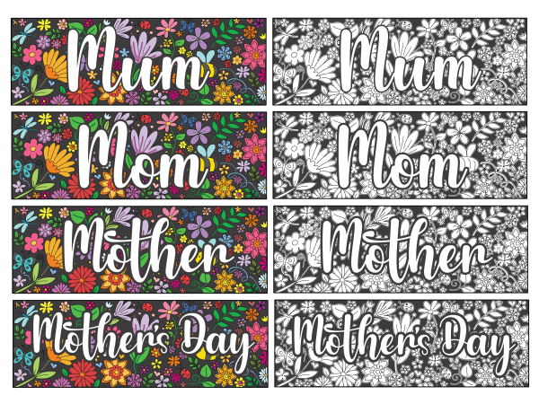 colour_flower_doodles_mothers_day_bookmarks