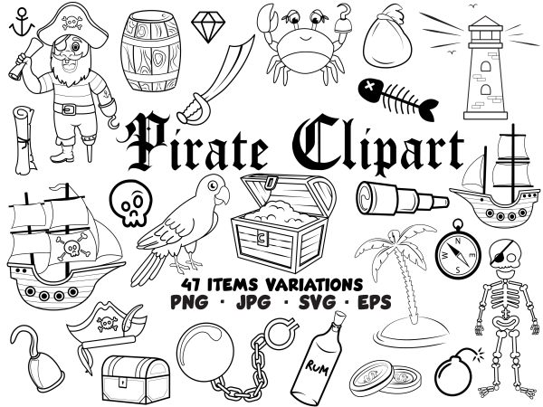 pirate_clipart_balck_and_white